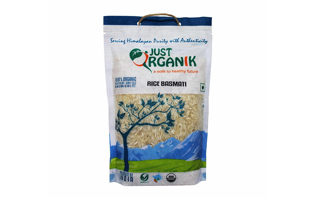 Just Organik Rice Basmati   Pack  500 grams